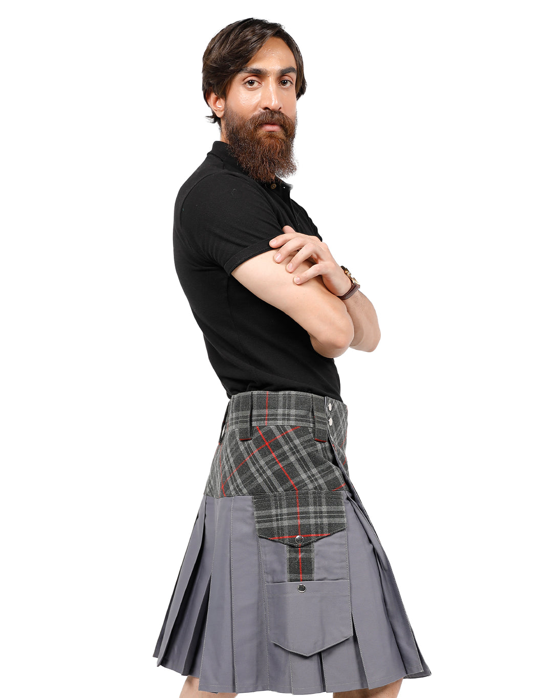 Side view of Heritage Blend Hybrid Kilt
