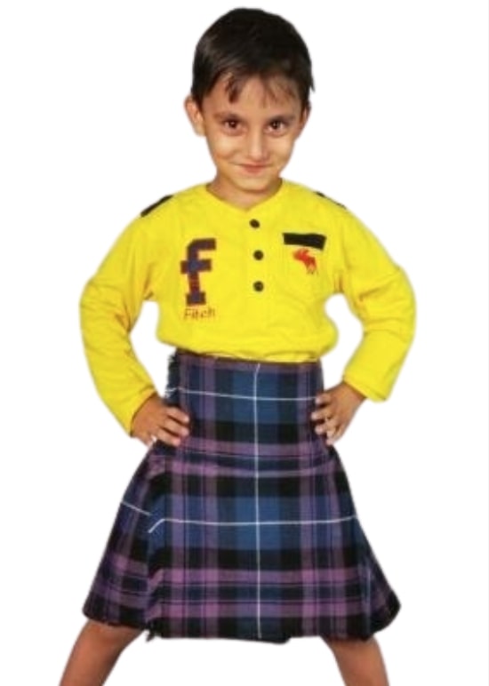 Baby Plaid Kilt - Move freely view