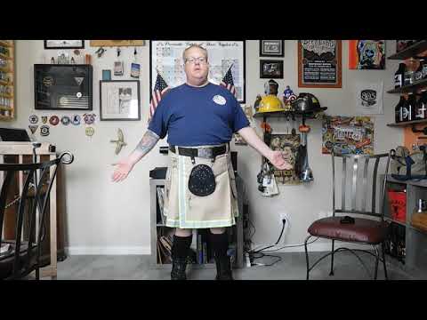 FireFighter High Visibility Kilt with sporran - video