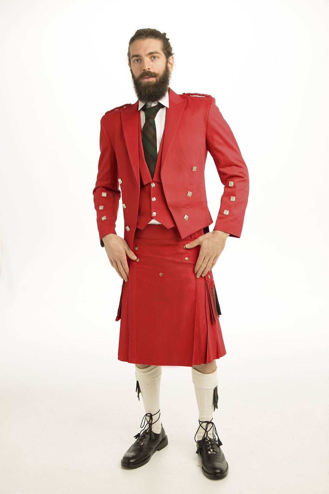 Solid Prince Charlie Outfit (7 Pcs Set) - full front view