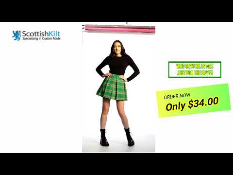 Box Pleated Tartan Skirt - video