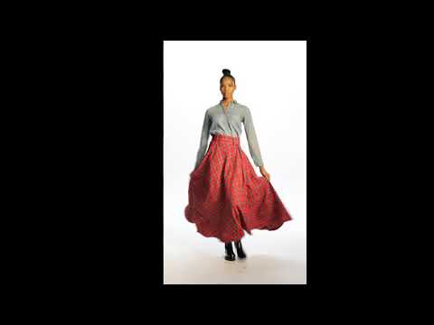 Florence Long Tartan Skirt - video