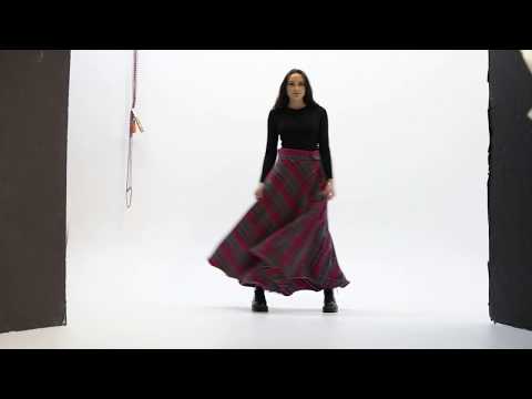 Long Plaid Skirt - Video