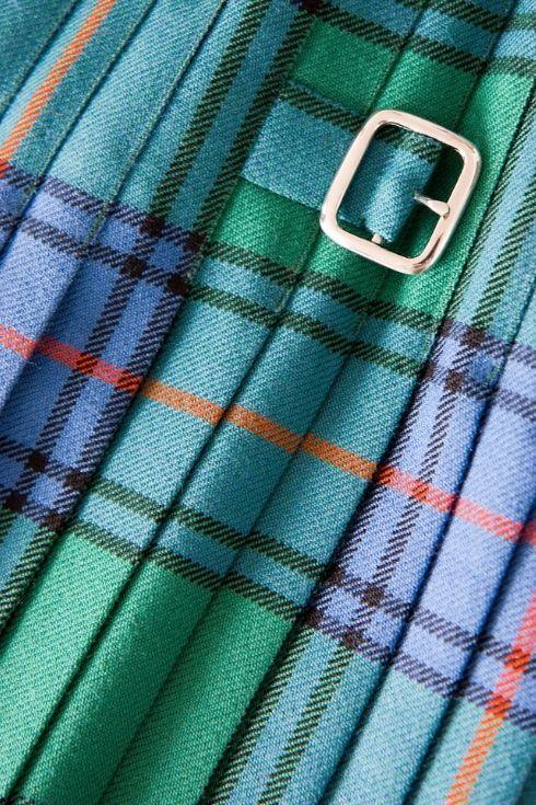 Plaid Vegan Kilt - kilt belt view